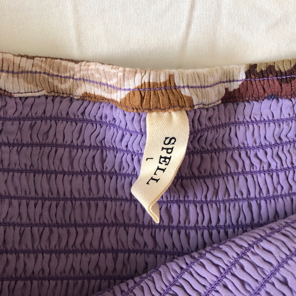 Spell Dancing Valley Ra Ra Maxi Skirt in Violet - Size Large - Picture 4 of 8